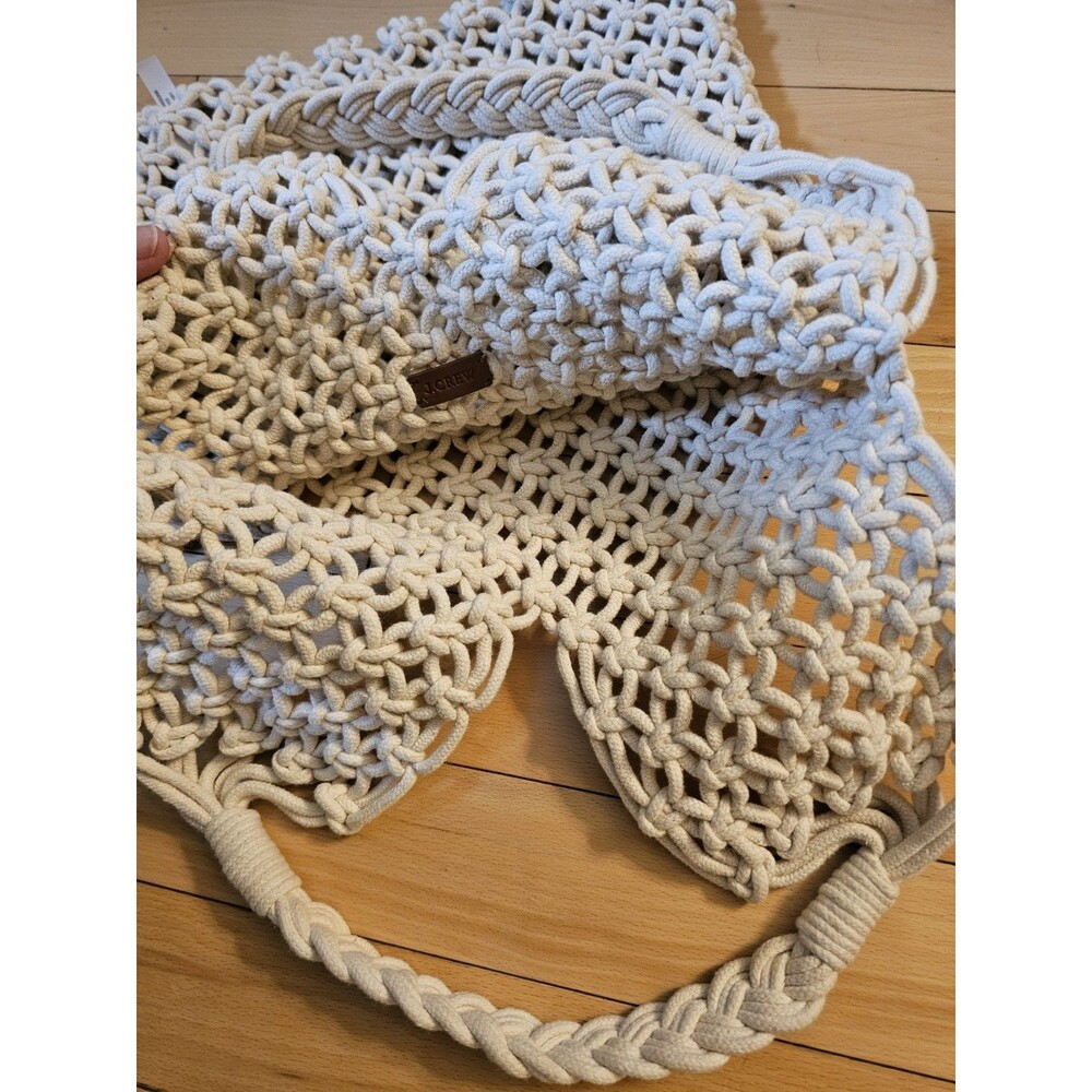NWT J.Crew Macrame Rope Net Market - Picture 5 of 7